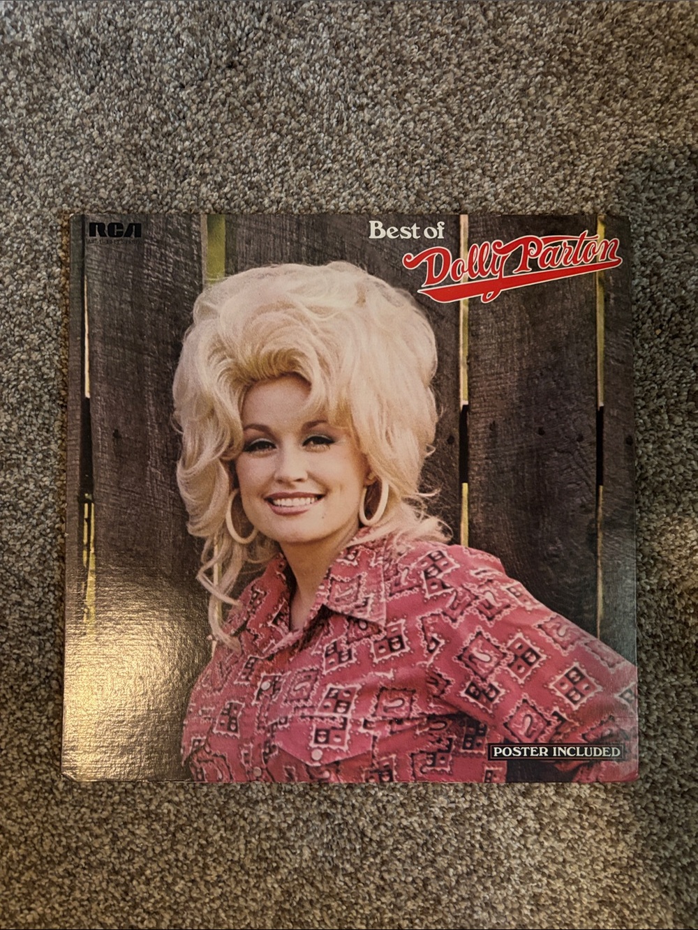 Best of Dolly Parton Vinyl Album - Pink Cover